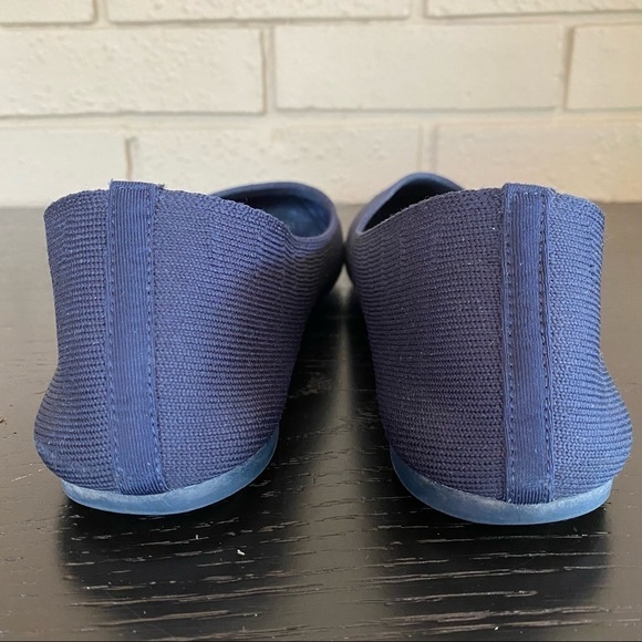 Skechers Solid Washable Knit Slip On Flats Shoes Comfort Navy Size 9.5 - Picture 6 of 7